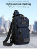Men's Versatile Outdoor Crossbody Chest Bag - Large Capacity, Trendy, Multifunctional, Single Shoulder Bag.