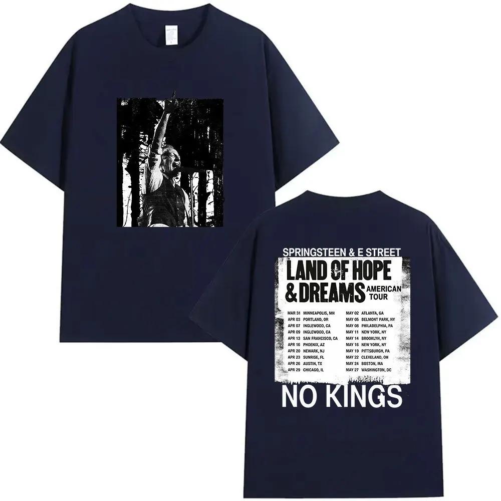 Rock Band Bruce Springsteen Land of Hope & Dreams Tour 2026 Maglietta Grafica Unisex Hip Hop Gotica a Maniche Corte Streetwear