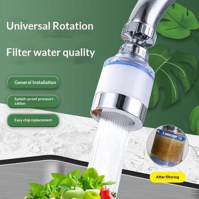 360 Rotating Water Purifier Filter Tap Universal For Kitchen Bathroom Shower Household Filter Pp Cotton High Density