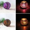 Mosaic Glass Candlestick Wishing Candle Tea Light Holder Dinner Wedding Tabletop Decoration
