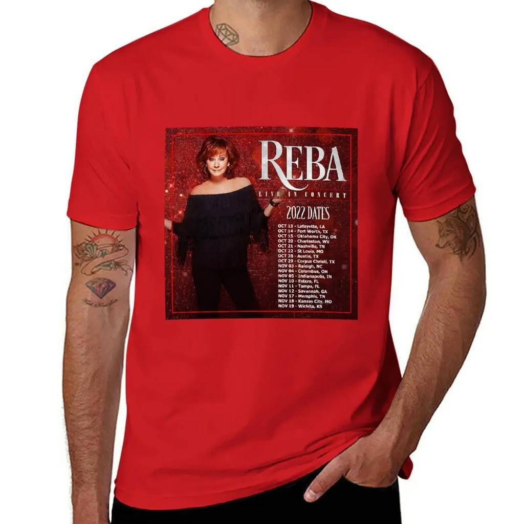Reba Tour 2022 - 2023 Locations and Dates T-Shirt tees Aesthetic clothing mens t shirts casual stylish