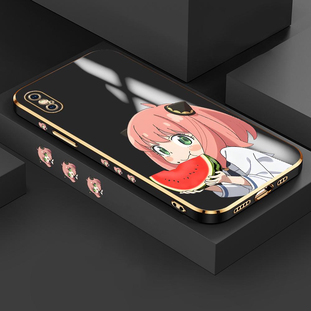 Lovely Anya Pattern Case for iPhone 11 12 13 14 15 Pro Max Phone Cover for Samsung Galaxy A51 A12 A32 A52 Xiaomi Redmi 10 10C Casing