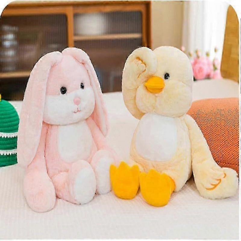 Soft Stuffed Animal Duck,Cute Duck Plush Toy Covers the Eyes and is Suitable for Playing Peek-a-Boo,Hide-and-Seek Soft Duck