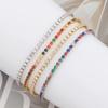 Women's Charm Tennis CZ Zircon Rainbow Bracelet For Women Luxury Multicolor Crystal Bracelet Couple Jewelry Gifts Pulseras Femme