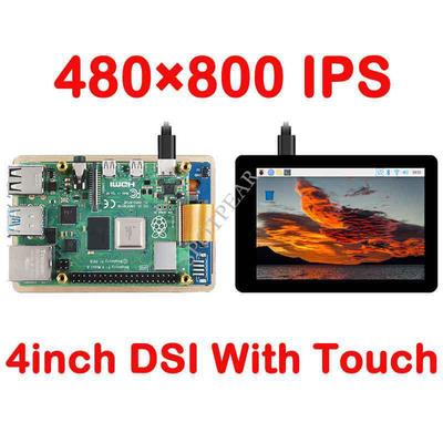 Raspberry Pi 4" LCD MIPI Kapasitif Dokunmatik Ekran, 480x800 Çözünürlük