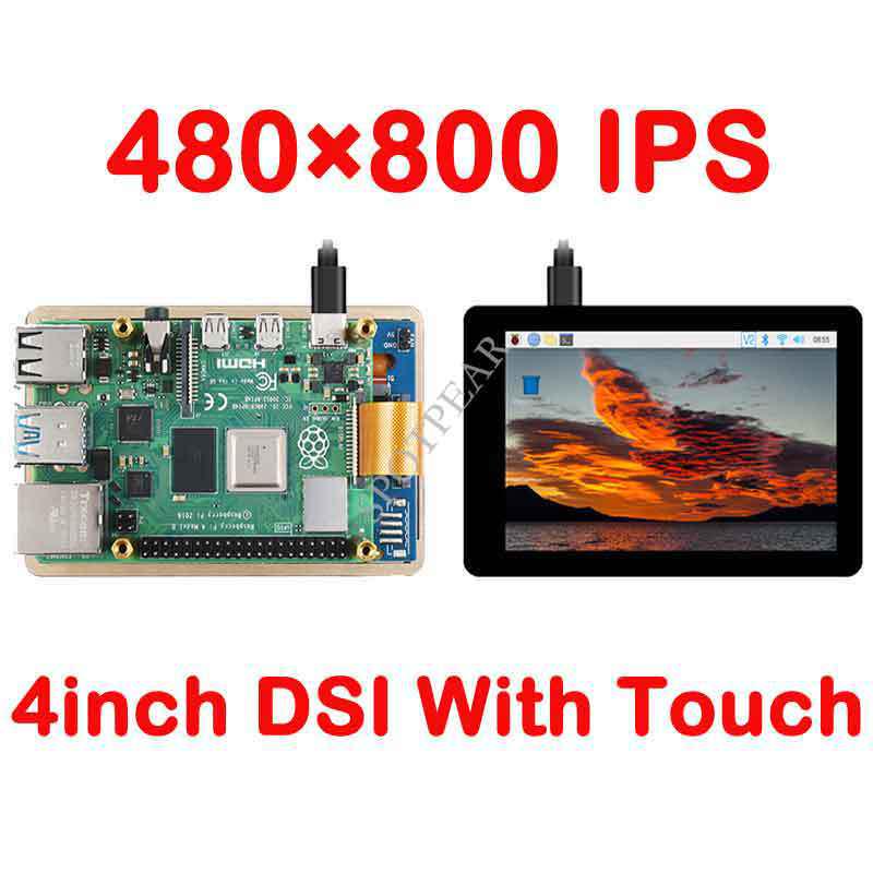 

Raspberry Pi 4 LCD MIPI Capacitive Touch Display, 480x800 Resolution