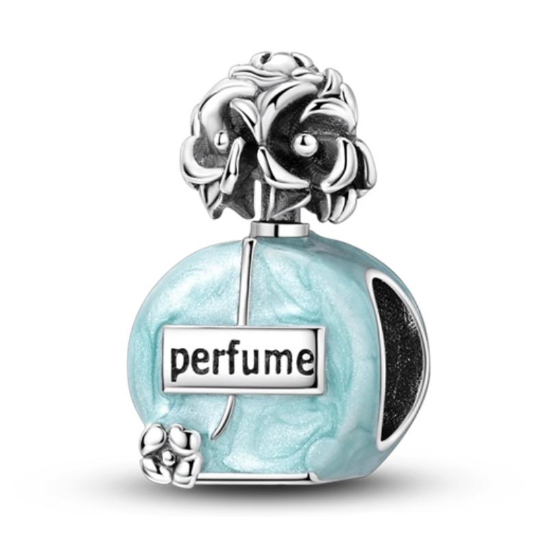 Stering Copperoriginal Blue Bow Perfume Heart Charm Dancing Shoes Bead Fit Original 3Mm Bracelet Diy For Women Fine Jewelry