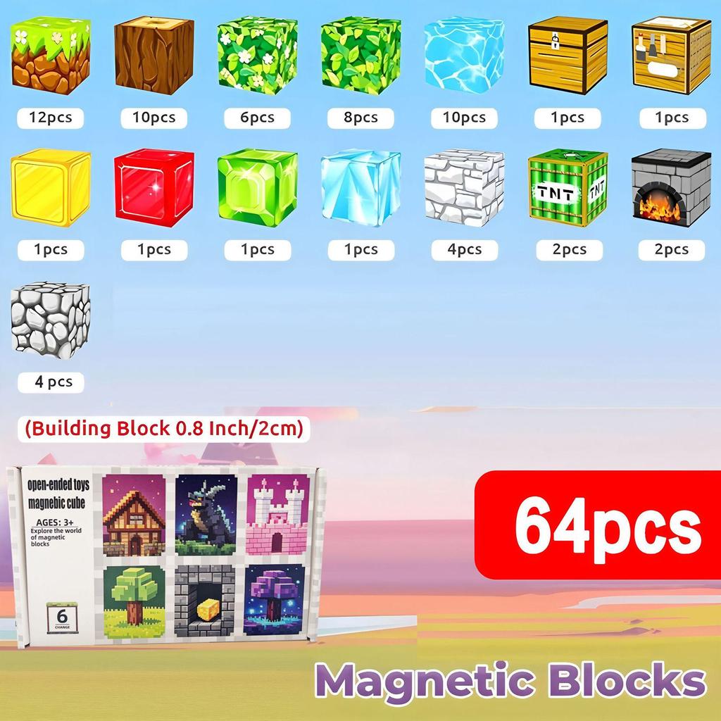 Magnetic Building Blocks: My Forest World Educational Toy Set for Kids
