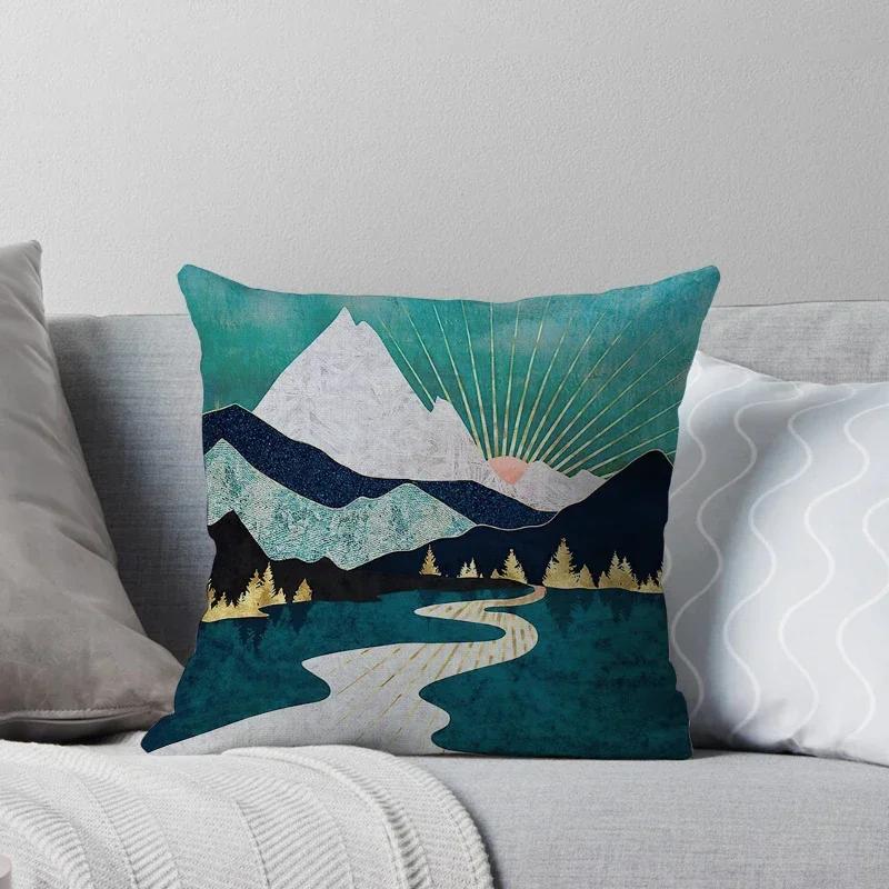 Decorative Home Throw Pillows Case for Waist Cushion Cover Nordic Car Boho Moroccan Print Horse