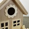 Weatherproof Wooden Bird House Creative Small Bird Breeding Box Villa-Style Birdhouse  Outdoors
