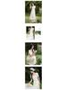 Deer to the South 'Faint Light' Apricot French Square Neck Short-Sleeve Summer Dress for Women