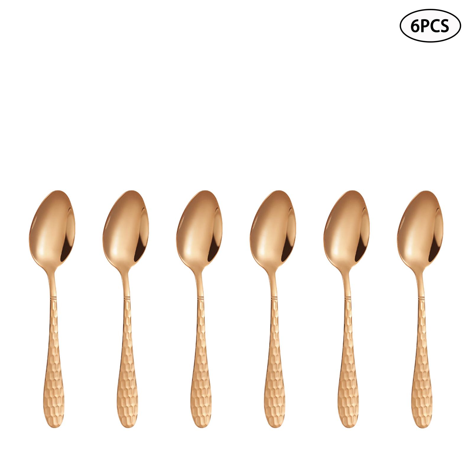 

Набор столовых приборов из нержавеющей стали розовое золото 4/6/16/24 шт. нож для стейка вилка ложка набор столовых приборов подходит для семьи западного ресторана