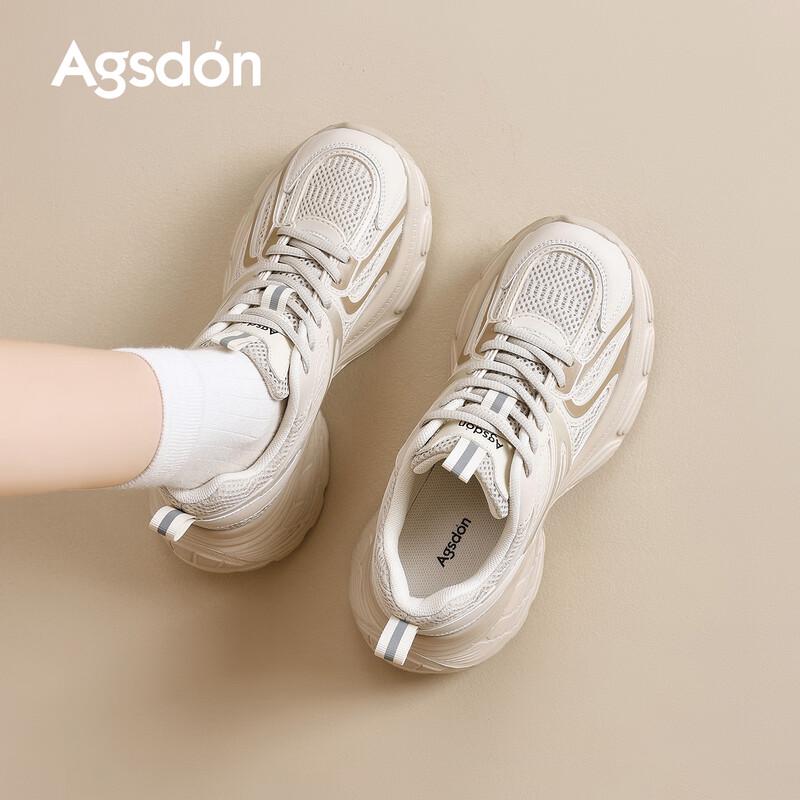 Agsdon Women s Retro Mesh Breathable Sneakers EU 38