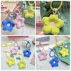Key Chain Stuffed Sunflower Pendant Jewelry Fabric Flower Bag Pendant  Key Accessories