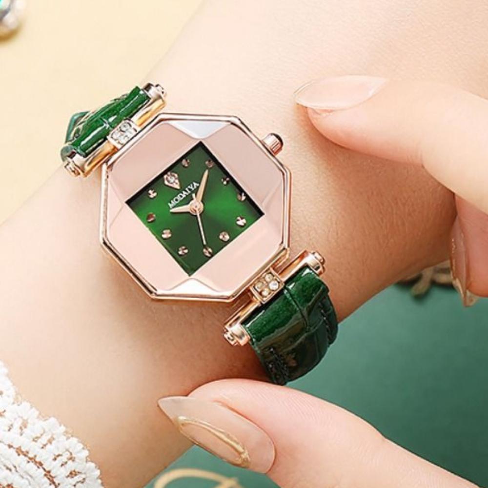 Elegant Ladies Business Watches Light Luxury Rhinestone Quartz Watch Quartz Wristwatch  Daily Use