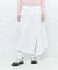 LARTIGENT L6 Pocket Slit Skirt(White)