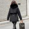 Autumn and Winter Parka Mid To Long Down Coat, Cotton Jacket Adding Velvet and Thickening Cotton Coat, Warm and Casual Cotton Jacket