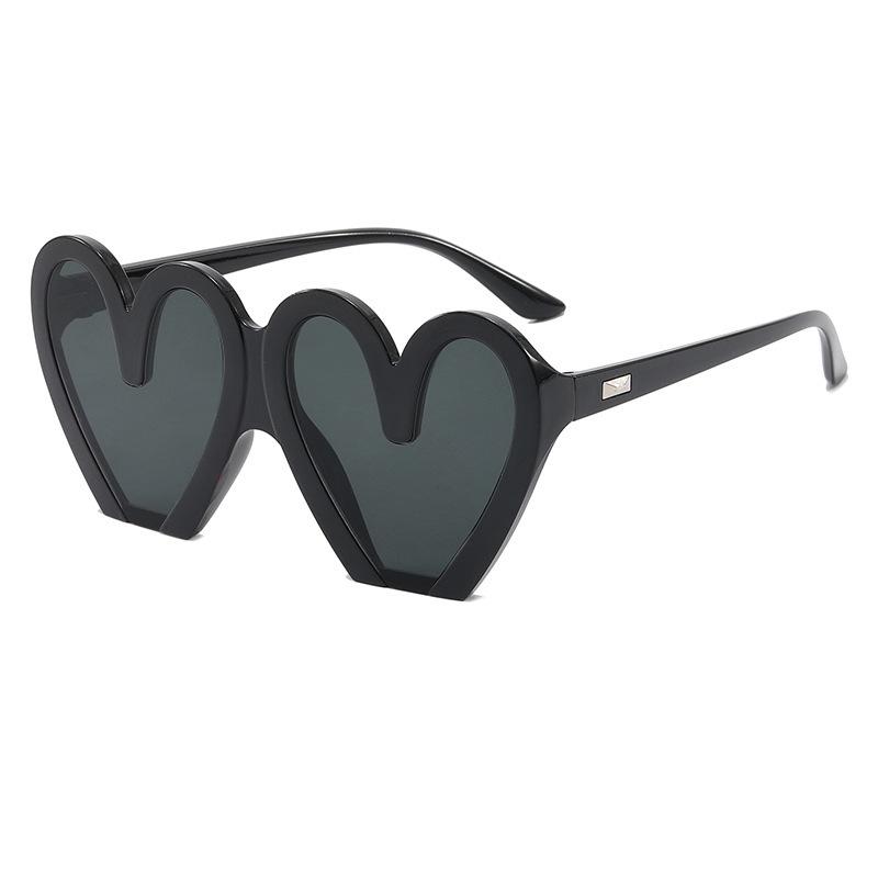 X1222 Unisex Heart-Shaped Trendy Sunglasses