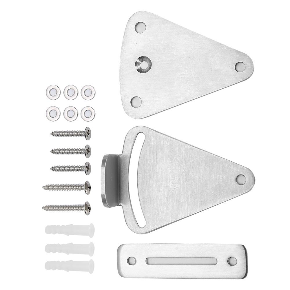 Stainless Steel Sliding Barn Door Latch Lock Set Hardware Accessory for Bathroom Bedroom