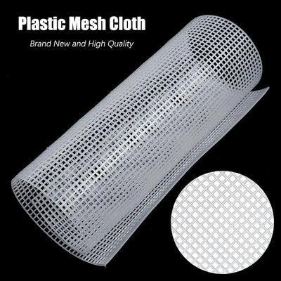 DIY Crafting Plastic Bag Mesh Grid Durable 33x50CM Canvas Bag Sheets Black White Mesh Cloth