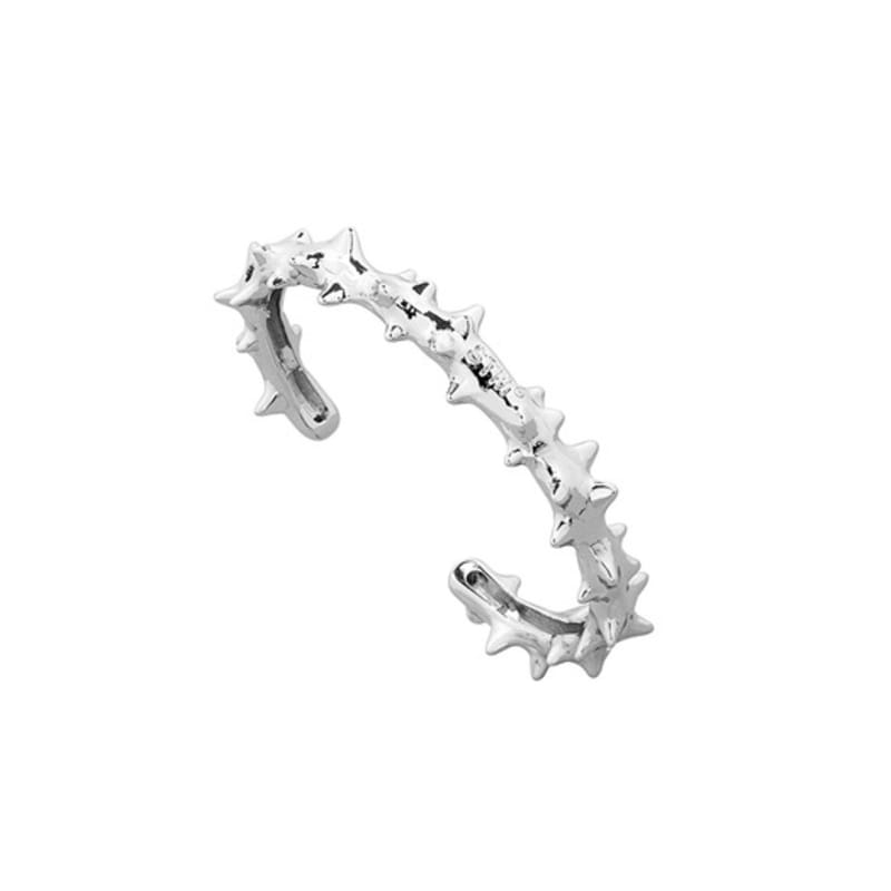 

SENTIMENTS no.630 [SILVER] SPIKY BANGLE BRACELET Silver