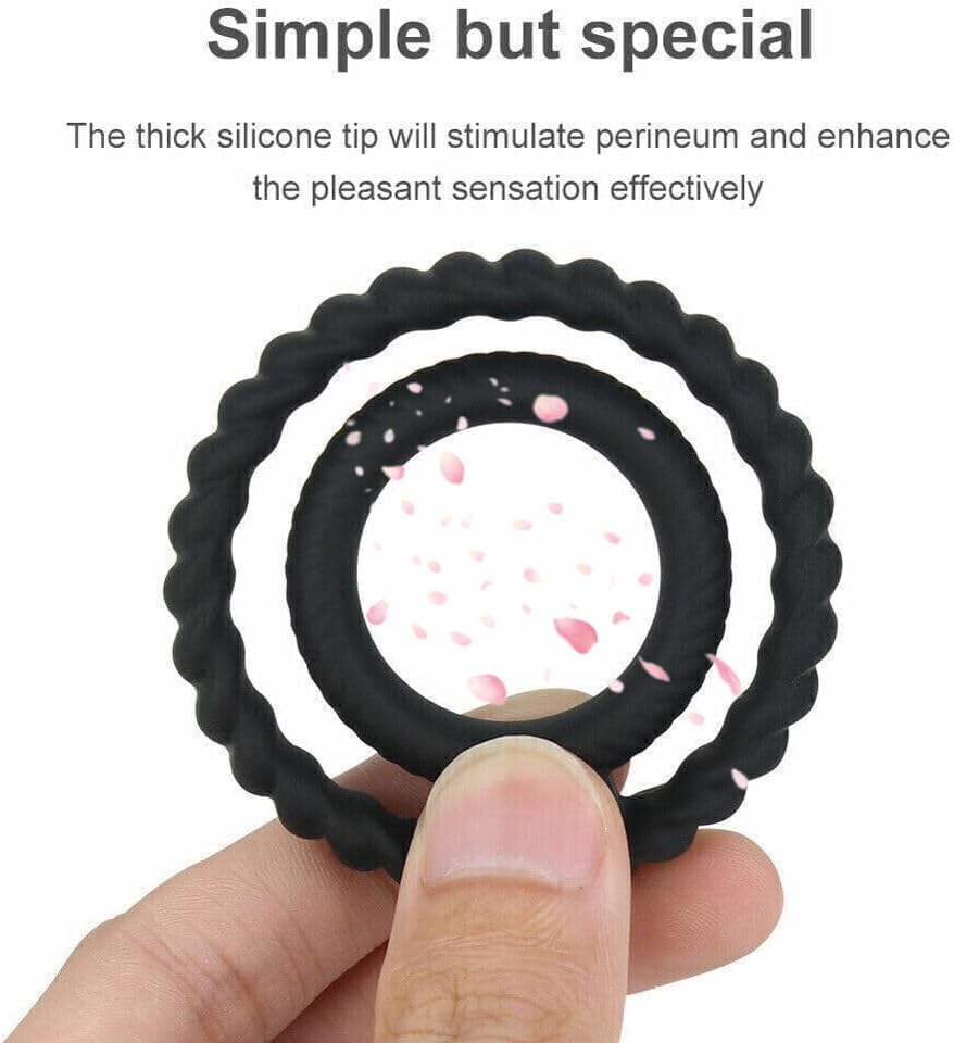 Male Pleasure Couples Erection Penis Ring Sex Penis Ring Cock Ring Adjustable Rubber Penis Ring for Male Sensual Pleasure