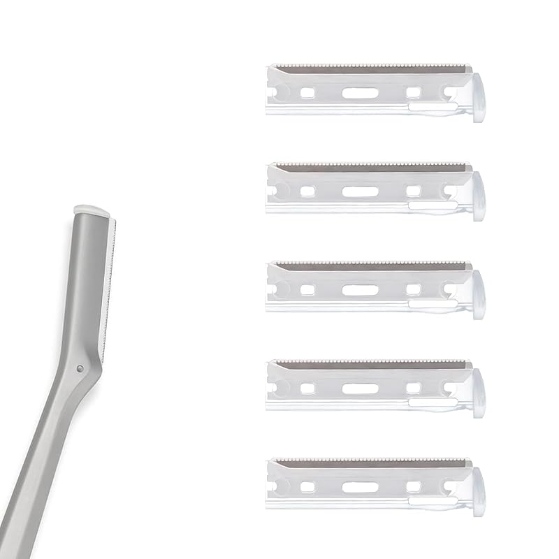 Facial Razor Replacement Blades Be suitable for Twee zerman Stainless steel blade. Pack of 20(No handle included) 5
