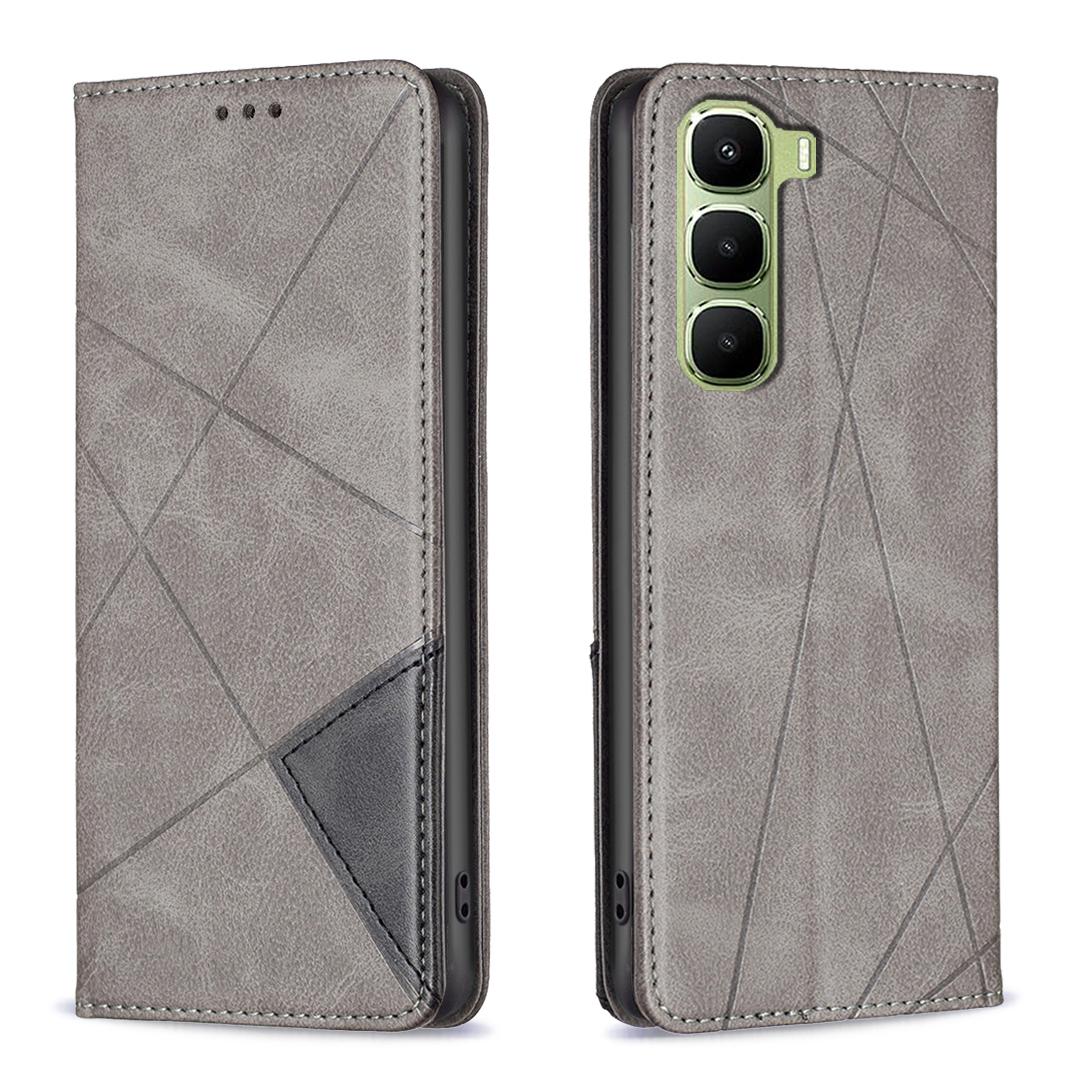 

Для Infinix Hot 60 Pro 4G Чохол Слоти для карток Геометричний відбиток Шкіряний чохол для телефону E