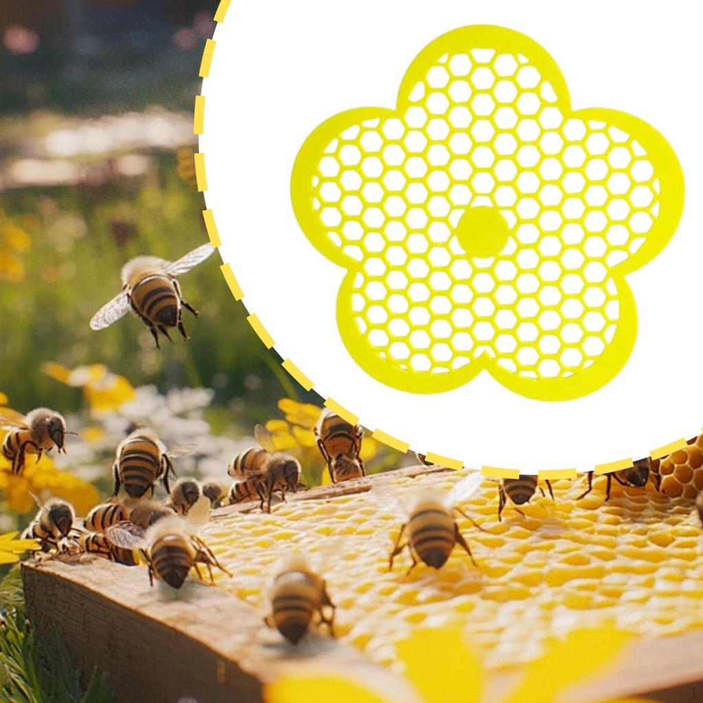 Floating Bee Island Watering Station Multipurpose Decorative Portable Yellow Dispenser for