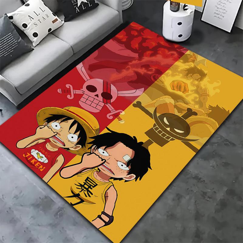 One Piece Monkey D Luffy Carpet Rug For Living Room Bedroom Home Sofa Decoration Kids Play Nonslip Floor Mat