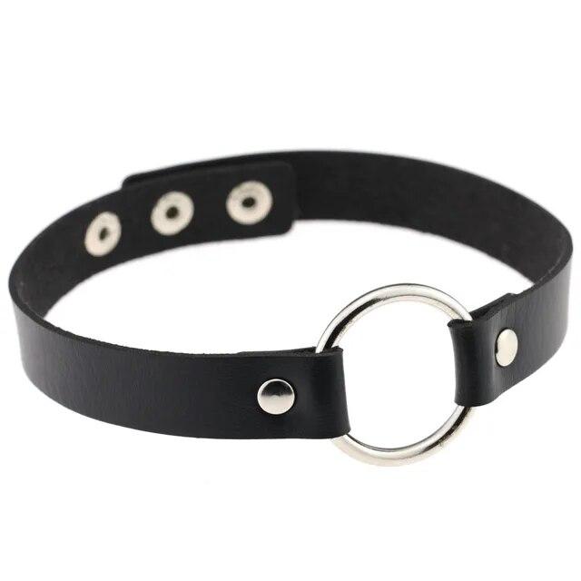 Exotic Accessories of Bdsm Slave Bondage Leather Collar with Leash Ring Steel Chain Sex Toys to Lover Roleplay Posture Spreader