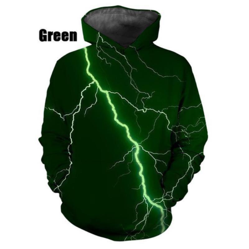 

Горячая Распродажа 3D Молния Толстовка Мужчины Женщины Повседневные Толстовки Топы Крутой Длинный Рукав Пуловер Принт Harajuku Уличная Одежда Толстовки 3XL