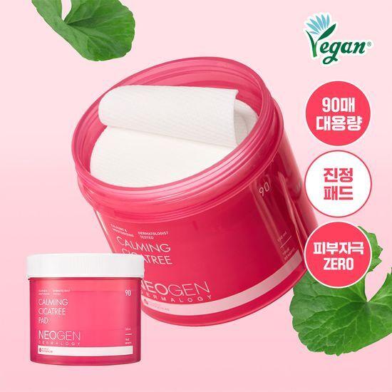 NEOGEN Calming Cica & Tea Tree Soothing Toner Pads, 90 Sheets