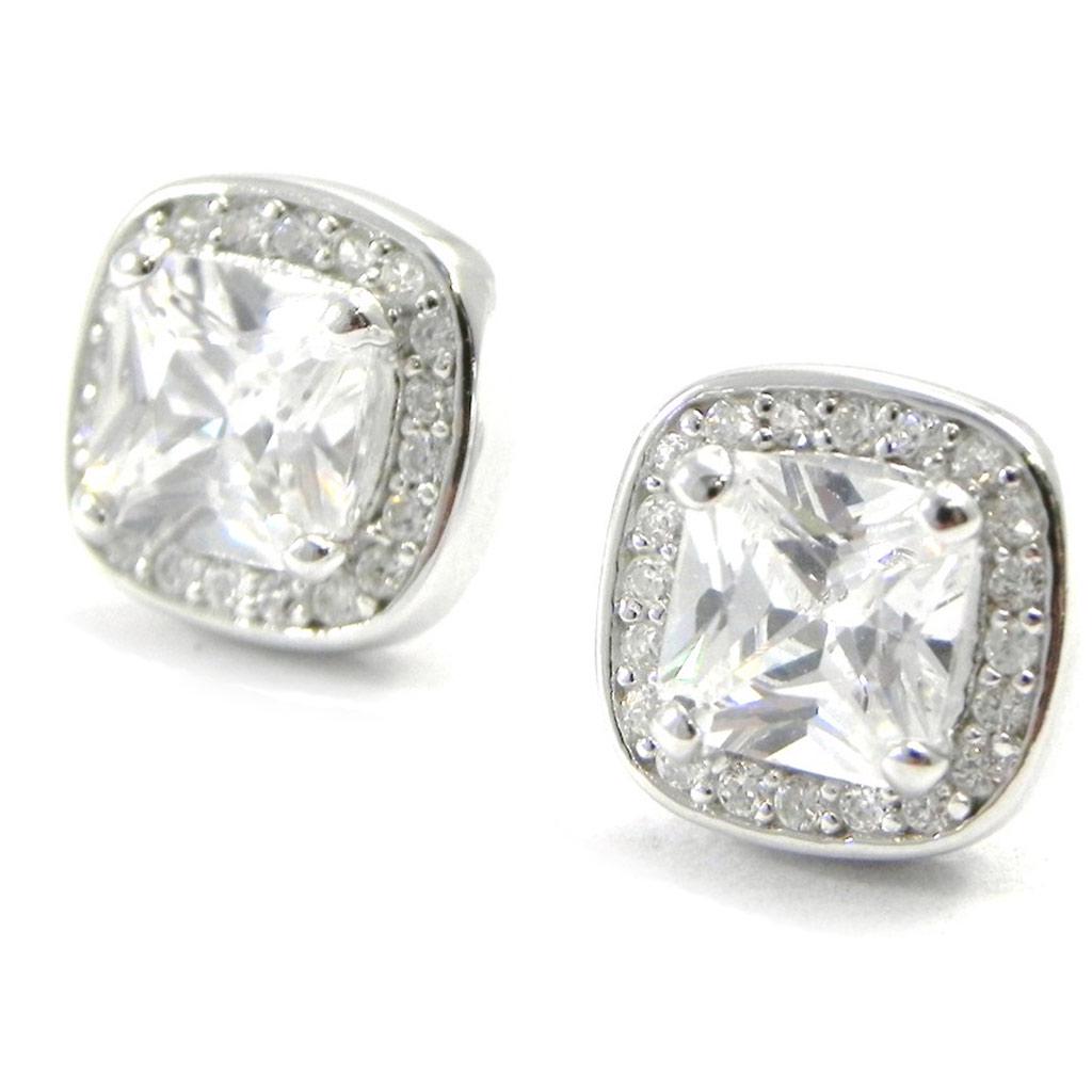 

Les Trésors De Lily [I3749] - Белые серебряные серьги «Богиня»