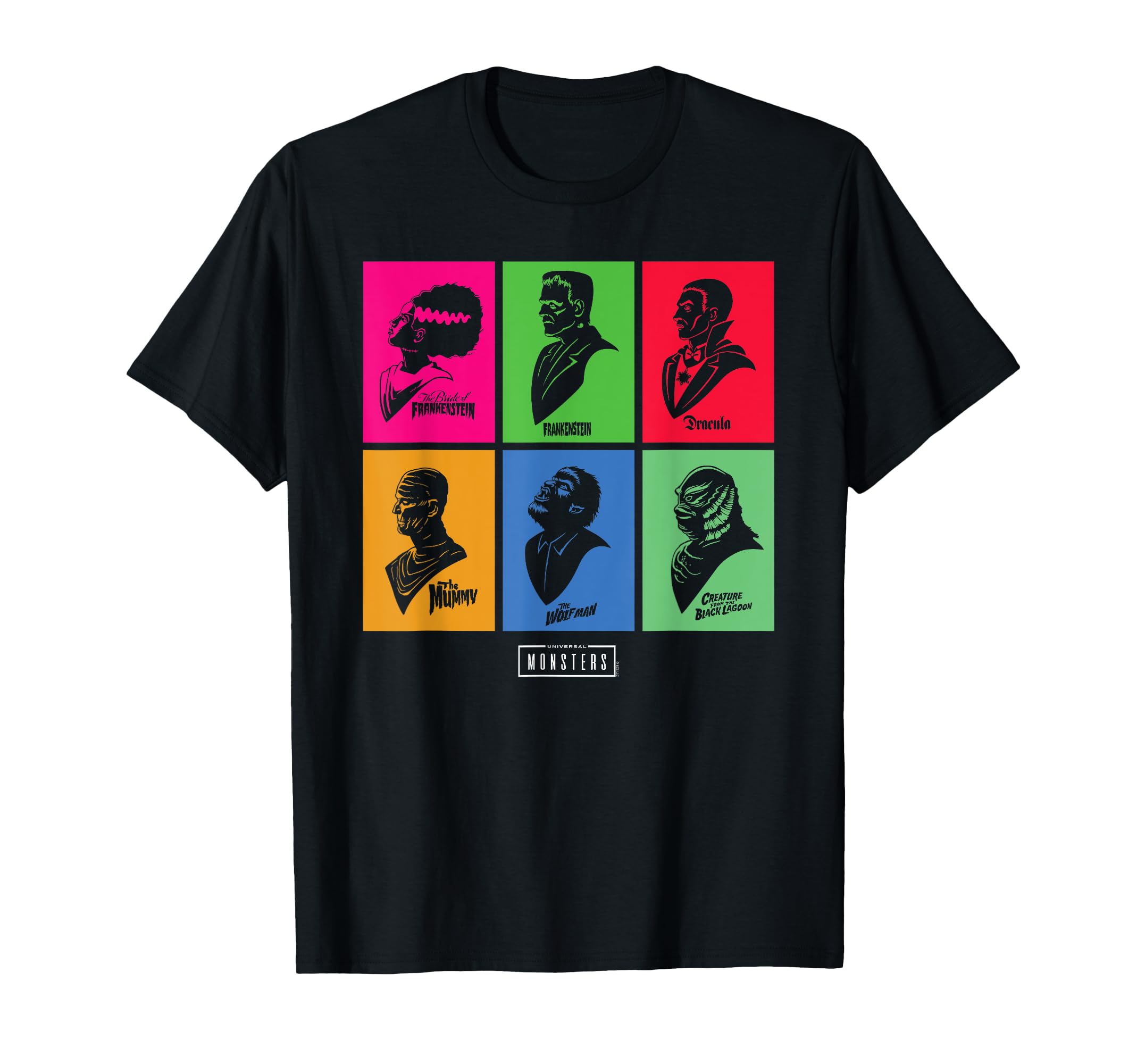 

Universal Monsters Mash-Up Grid - Officially Licensed T-Shirt