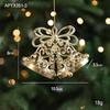 Cross-border Electroplated Christmas Tree Ornaments: Golden Snowflake & Reindeer Pendants