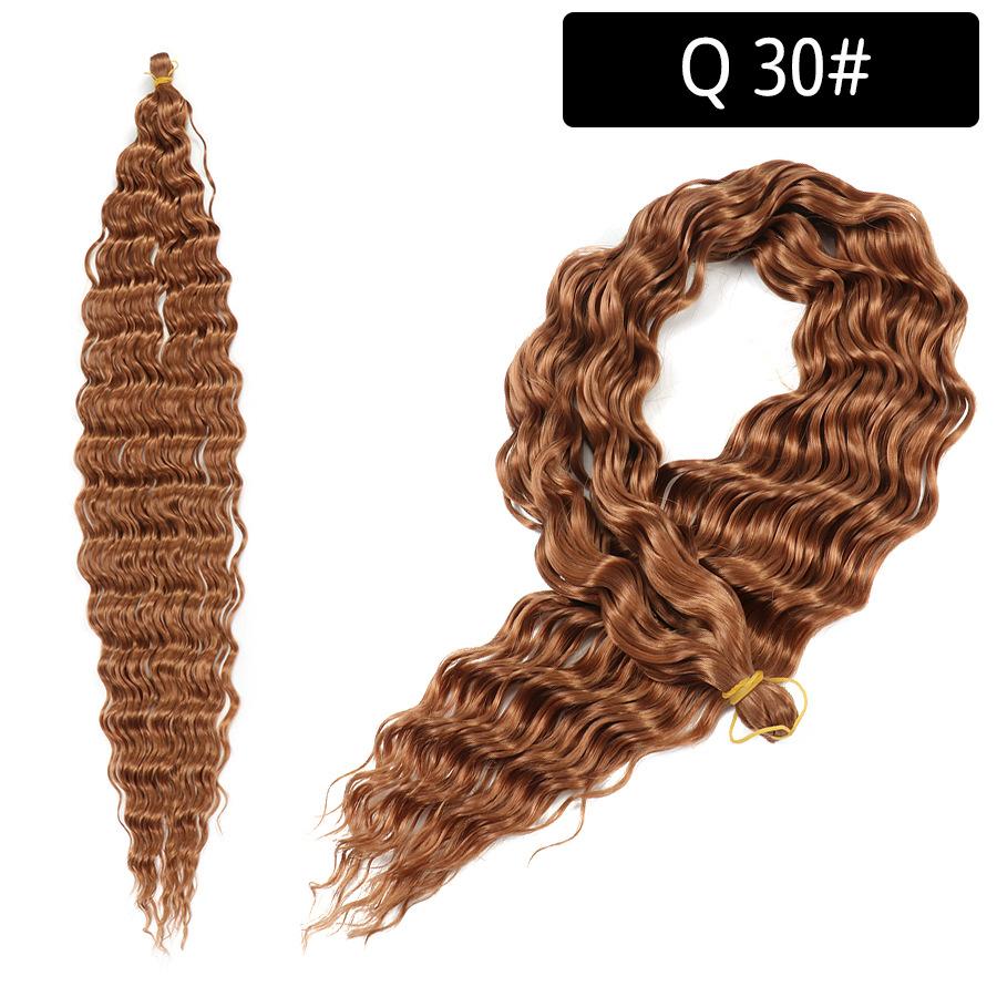 Ocean Deep Wave Kanekalon Crochet Hair 30 inch 120g Long Ombre Synthetic For Women