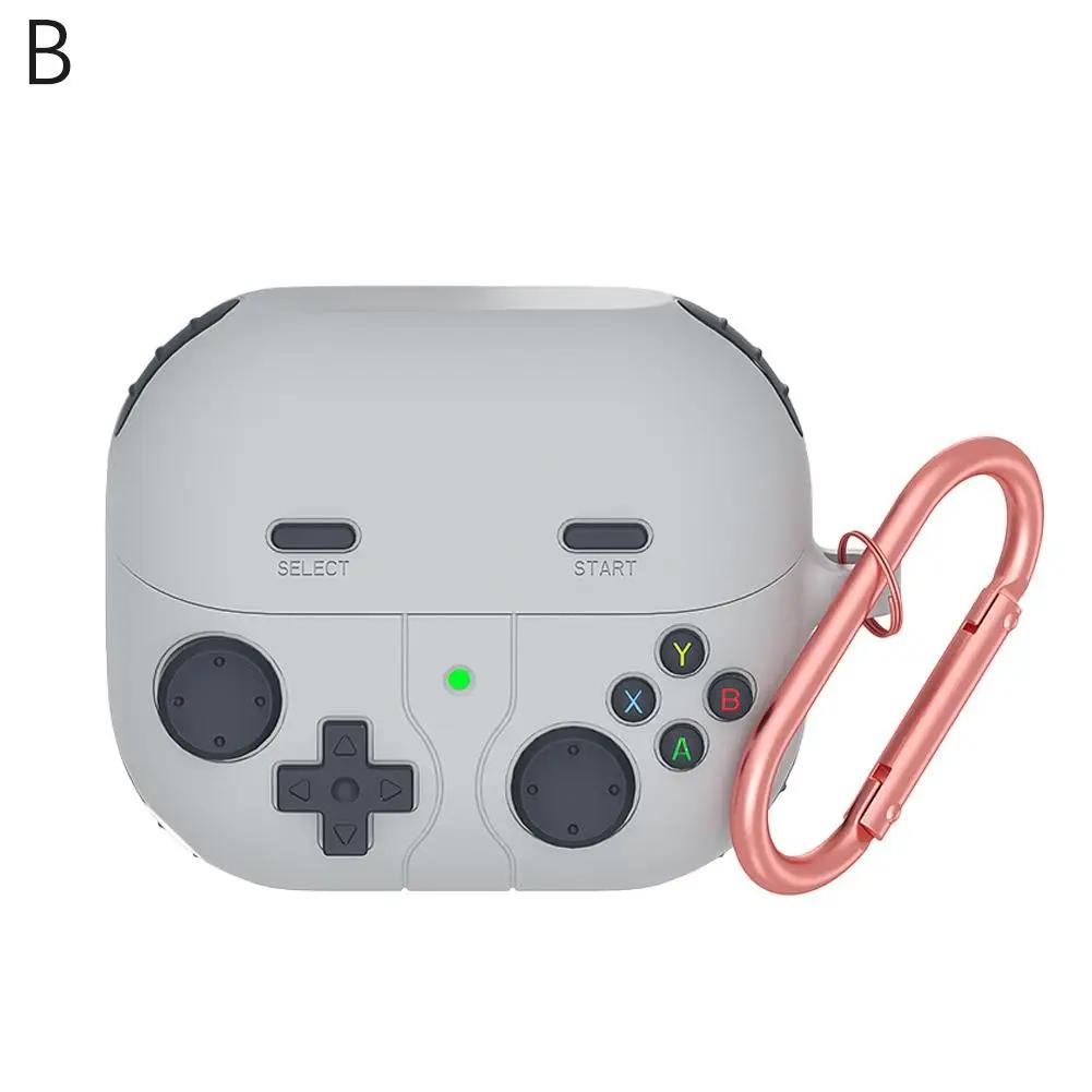 Silicone material is soft Case 3D Cartoon Game Consol Earphone Accessories Cover With Hook For Samsung Galaxy Buds 3/Buds 3Pro