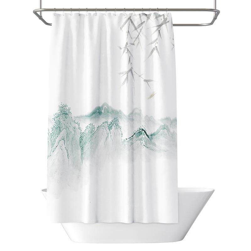 Tenda impermeabile ispessita per bagno, tenda da doccia a prova di muffa, tenda divisoria per doccia, tenda da doccia, tenda da bagno, perforazione gratuita