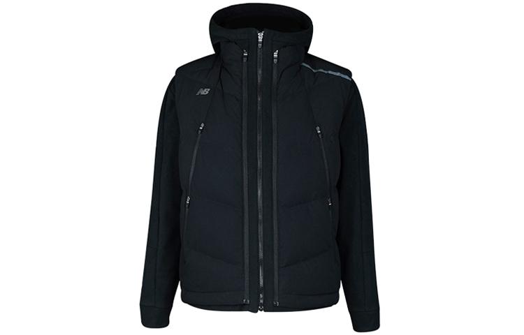 New Balance Down Vests Men s Black Hooded Thickened NCNP94R051-BK M