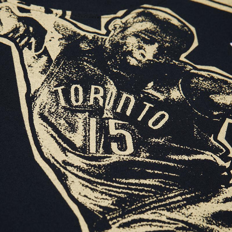 Mitchell & Ness SU25 100% Cotton T Shirt Unisex Black MN25ATS28A