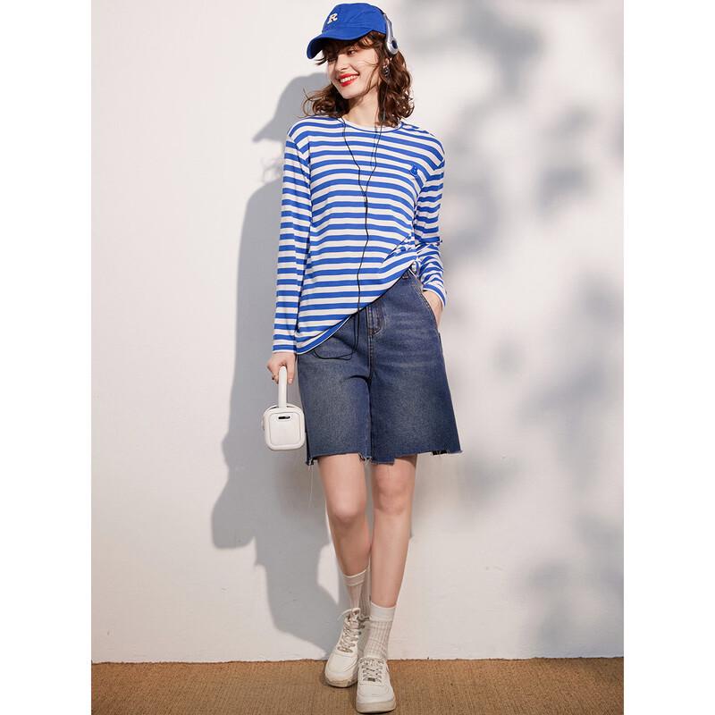 Women's Striped Long Sleeve T-Shirt