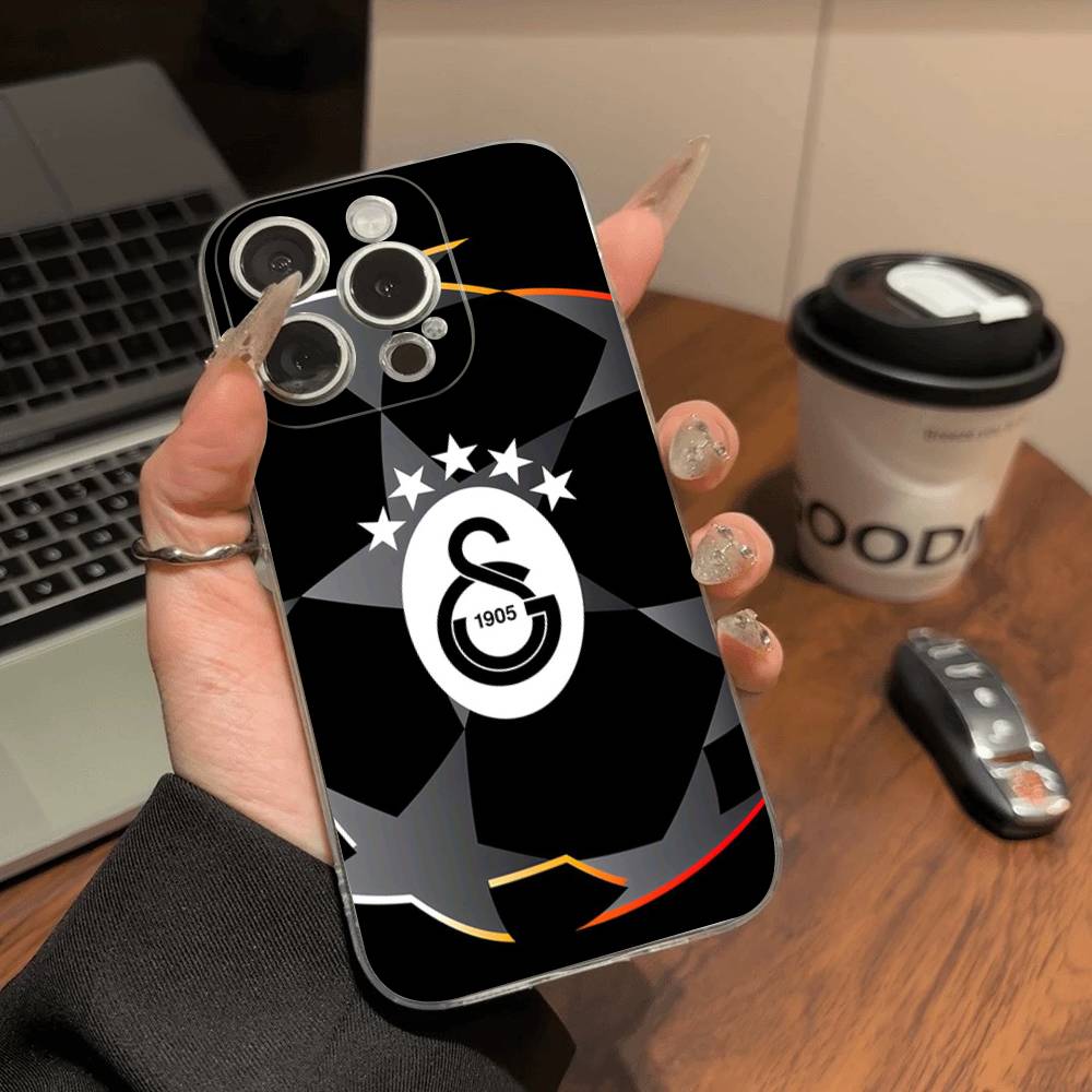 Coque de téléphone pour équipe de football Galatasaray Pour IPhone 17 16 15 14 13 12 11 Pro Max Plus Coque Souple Personnalisée DIY