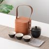 Portable Ceramic Travel Tea Set
