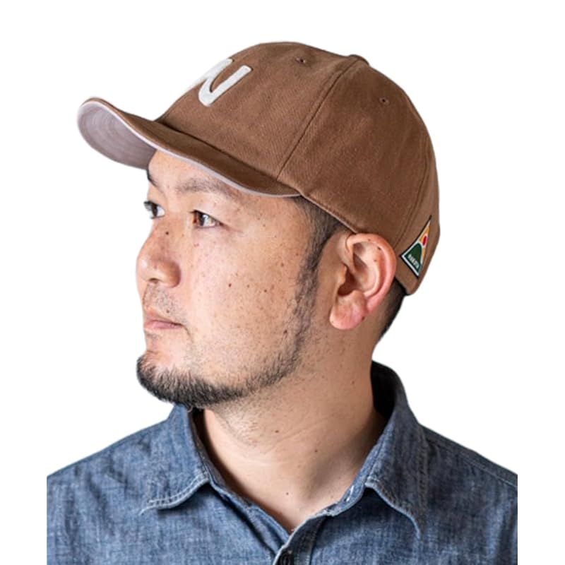 

[Nakota] cap hat CORDUROY BALL HIKE CAP corduroy Short brim short brim men s ladies lightweight big size outdoor casual XL Camel/N logo