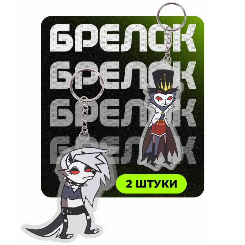 Acrylic Key Buckle for Helluva Boss Millie Loona Stolas Character Acrylic Pendant Anime Decoration Accessories Pendant Gift