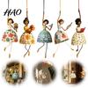 Geschenke für Tanzliebhaber Tanzende Dame Hängendes Ornament Heimdekoration, Elegante Kunstskulptur, Anmutige Silhouette Kreativer Anhänger Innen Außen