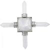 Rockcloud Pyramid Energy Generator, Reiki Chakra Healing Crystal Stone,Rock Quartz