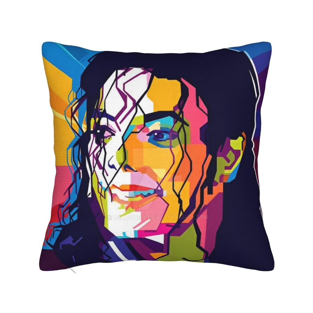 Mj King Of Pop Square Pillow Case Polyester Decorative Pillow Pillowcover Home Decor