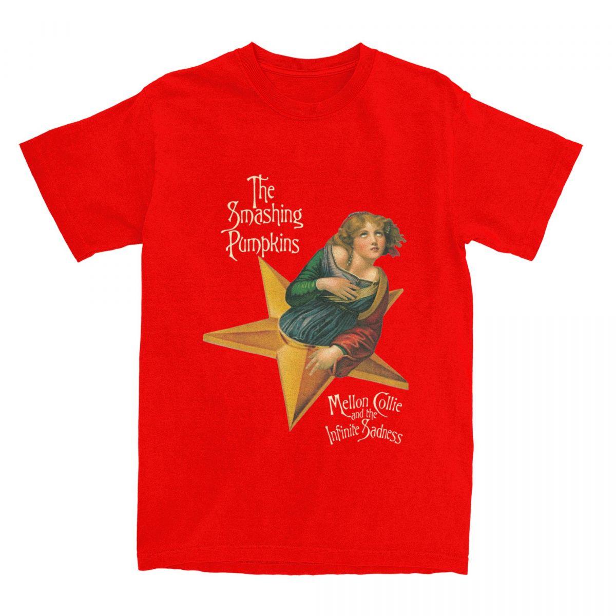 

Футболка The Smashing Pumpkins Пляжная Mellon Collie and the Infinite Sadness Футболки Y2K Хлопковая футболка Для мужчин Верхние футболки S